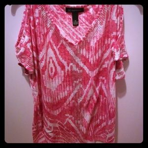 INC Cold Shoulder Top